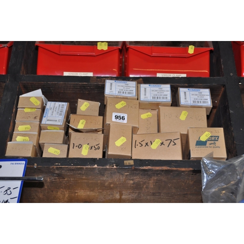 956 - TWENTY ONE PARTIAL OR FULL BOXES OF COMPRESS SPRINGS of various sizes (see piccs for sizes)(this lot... 