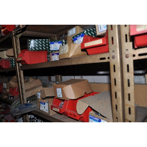 975 - A LARGE QUANTITY OF PARTIAL AND FULL BOXES AND BINS CONTAINING METRIC BOLTS AND NUTS (see pics for d... 