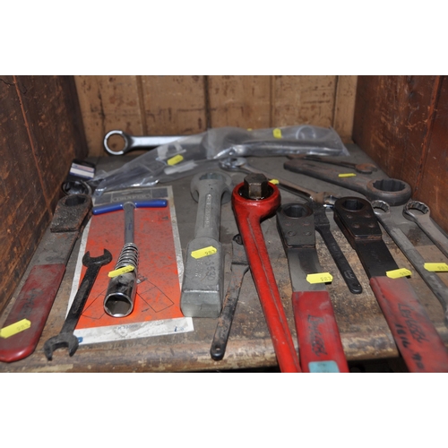 983 - THIRTY PLUS IMPERIAL SPANNERS AND RATCHET WRENCHES (all brand new old stock but show signs of age)(t... 