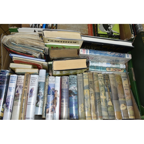 531 - FOUR BOXES OF BOOKS and other Ephemera to include approximately 160 miscellaneous book titles in har... 