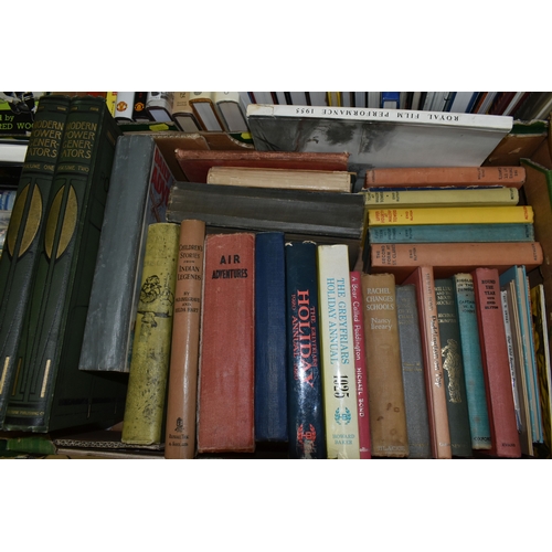 531 - FOUR BOXES OF BOOKS and other Ephemera to include approximately 160 miscellaneous book titles in har... 