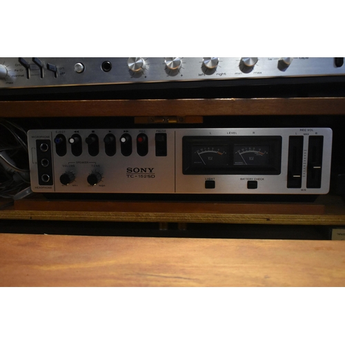 1057 - A TOSHIBA SM-3350 STEREO MUSIC CENTRE (PAT pass and tested, tuner and tape player working, turntable... 