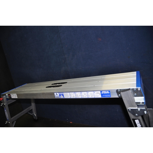 1110 - A WERNER PRO PLATFORM in aluminium width 115cm x depth 36cm x height 51cm