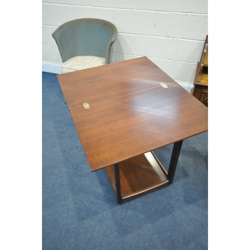 1237 - A SELECTION OF OCCASIONAL FURNITURE, to include an oak telephone seat, two oak nesting table section... 