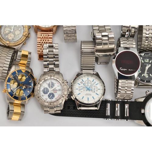 129 - A BOX OF ASSORTED WRISTWATCHES, a selection of watches, names to include Sekonda, Weide, Oris, Pulsa... 