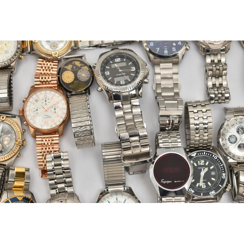 129 - A BOX OF ASSORTED WRISTWATCHES, a selection of watches, names to include Sekonda, Weide, Oris, Pulsa... 