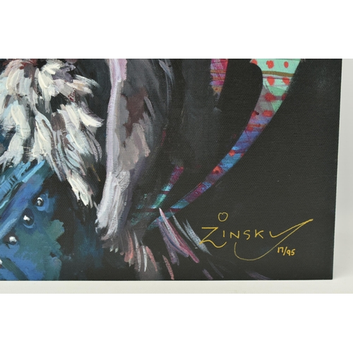 302 - ZINSKY (BRITISH CONTEMPORARY) 'WINTER IS COMING', a signed limited edition print on board depicting ... 