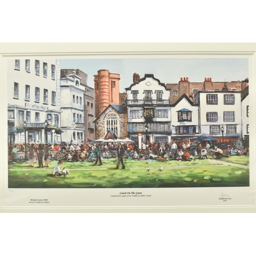 305 - HENDERSON CISZ (BRAZIL 1960) 'LUNCH ON THE GREEN', a signed limited edition print depicting Exeter C... 