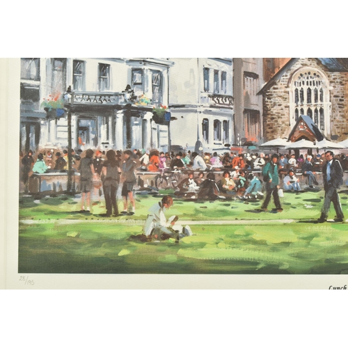 305 - HENDERSON CISZ (BRAZIL 1960) 'LUNCH ON THE GREEN', a signed limited edition print depicting Exeter C... 