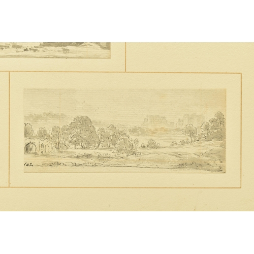 316 - CIRCLE OF JOHN FLOWER OF LEICESTER (1767-1849) THREE VIEWS OF WINGFIELD MANOR, DERBYSHIRE, unsigned,... 