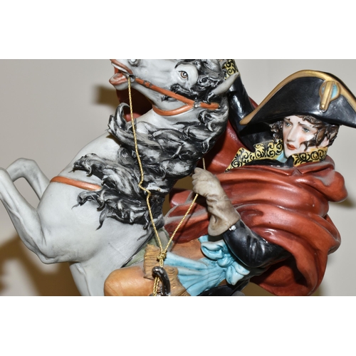 342 - A CAPO-DI-MONTE PORCELAIN FIGURE OF NAPOLEON, T246, sculpted by Tosca, Large Porcelain Figure/Sculpt... 