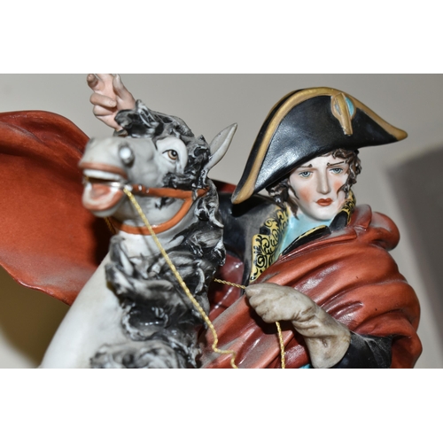 342 - A CAPO-DI-MONTE PORCELAIN FIGURE OF NAPOLEON, T246, sculpted by Tosca, Large Porcelain Figure/Sculpt... 