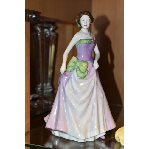 360 - SIX ROYAL DOULTON FIGURINES OF THE YEAR, comprising 1992 Mary HN3375 (glue residue to base, restorat... 