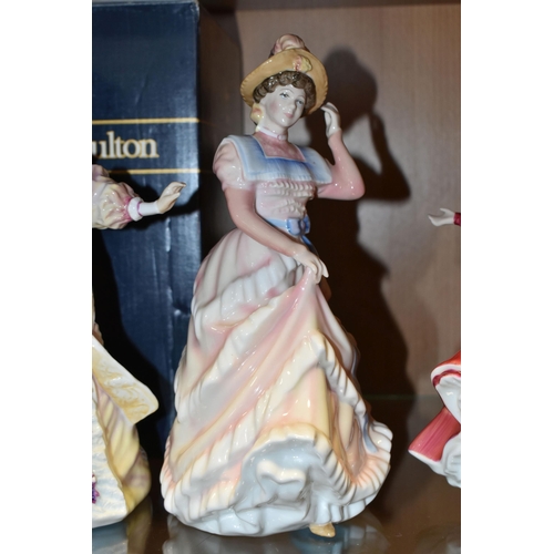 360 - SIX ROYAL DOULTON FIGURINES OF THE YEAR, comprising 1992 Mary HN3375 (glue residue to base, restorat... 