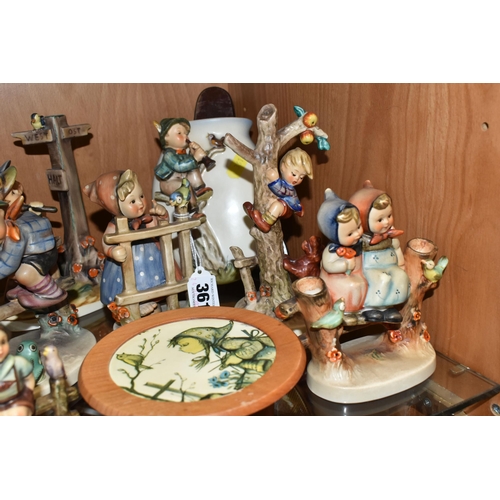 361 - A COLLECTION OF 1940'S WEST GERMAN GOEBEL FIGURINES, comprising 'Signs Of Spring', 'Culprits' (broke... 