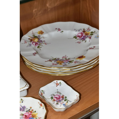 366 - A COLLECTION OF ROYAL CROWN DERBY 'DERBY POSIES' PATTERN DINNERWARE AND GIFTWARE, comprising a coffe... 