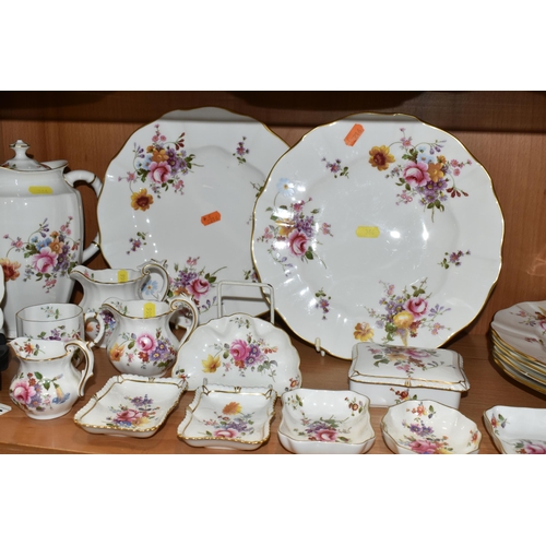 366 - A COLLECTION OF ROYAL CROWN DERBY 'DERBY POSIES' PATTERN DINNERWARE AND GIFTWARE, comprising a coffe... 