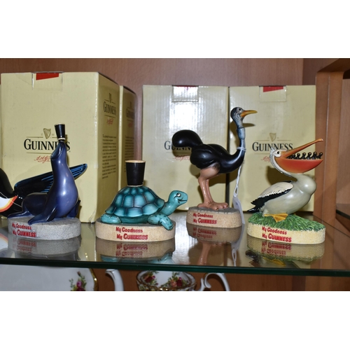 399 - EIGHT BOXED GUINNESS COLLECTABLES, comprising Enesco figures: Ostrich G0039, Pelican G0040, Sealion ... 