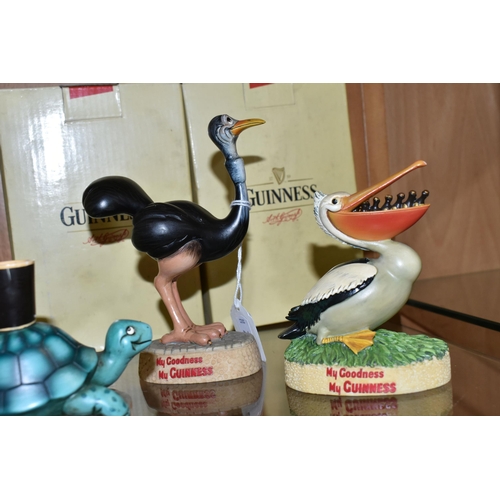 399 - EIGHT BOXED GUINNESS COLLECTABLES, comprising Enesco figures: Ostrich G0039, Pelican G0040, Sealion ... 