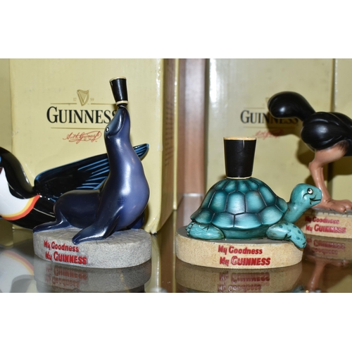 399 - EIGHT BOXED GUINNESS COLLECTABLES, comprising Enesco figures: Ostrich G0039, Pelican G0040, Sealion ... 