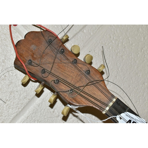 429 - A LATE 19TH CENTURY BOWL BACK  MANDOLIN MADE BY FERNANDO LAPINI OF NAPLES, with a mother of pearl in... 