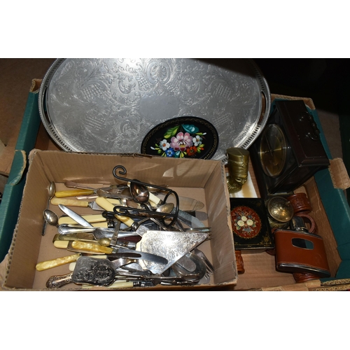 474 - FOUR BOXES OF CD'S AND ASSORTED METALWARE,  to include over five hundred C.D's mostly classical and ... 