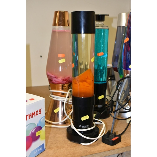 466 - A COLLECTION OF MATHMOS LAVA LAMPS AND SIMILAR, comprising ten Mathos Lava lamps in assorted colours... 