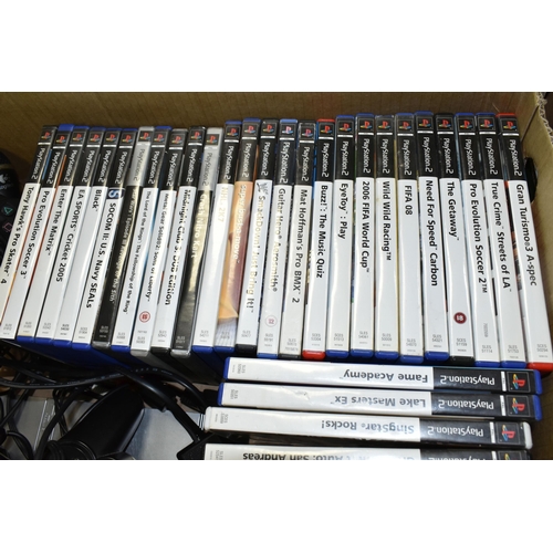 548 - PLAYSTATION 2 SLIM CONSOLE AND GAMES, including Tony Hawk's Pro Skater 4, Black and Grand Theft Auto... 