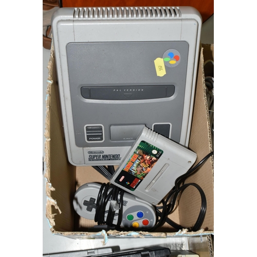 557 - NINTENDO SNES, OTHER CONSOLES AND GAMES, consoles include a SNES, Wii Mini, Xbox 360 and DS Lite, ga... 