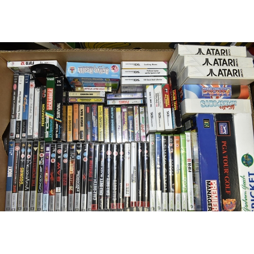 580 - BOX OF GAMES, including games for the PS3, Xbox 360, PSP, DS, 3DS, Atari 1040ST, Commodore 64, ZX Sp... 