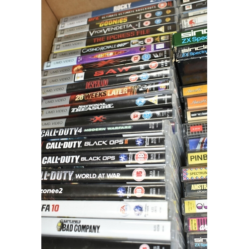 580 - BOX OF GAMES, including games for the PS3, Xbox 360, PSP, DS, 3DS, Atari 1040ST, Commodore 64, ZX Sp... 