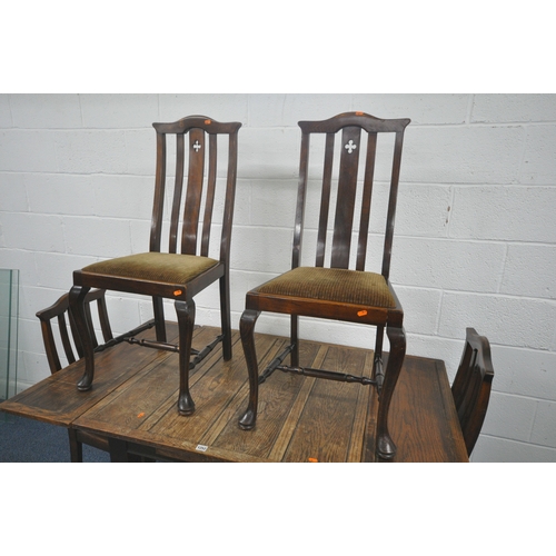 1200 - AN EARLY 20TH CENTURY MAHOGANY TABLE, with a single drawer, opposing wire pole, length 144cm x depth... 