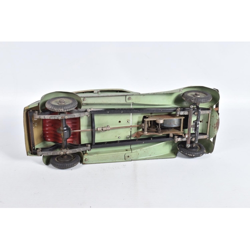 1 - AN UNBOXED MARKLIN CLOCKWORK STREAMLINE CONSTRUCTOR CAR, No.1101, pale green with grey roof and whit... 