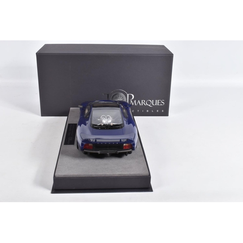 17 - A BOXED TOP MARQUES COLLECTIBLES JAGUAR 220 1:18 MODEL VEHICLE, numbered TOP039B, painted blue with ... 