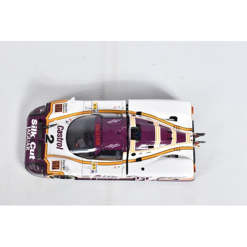 27 - A BOXED EXOTO MOTORBOX JAGUAR XJR-9LM 1988 1:18 MODEL RACECAR, numbered MTB00104, painted white with... 