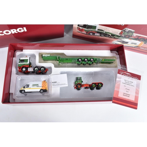 3 - A BOXED LIMITED EDITION CORGI HEAVY HAULAGE FODEN ALPHA NOOTEBOOM STEP FRAME TRAILER, ATKINSON VENTU... 