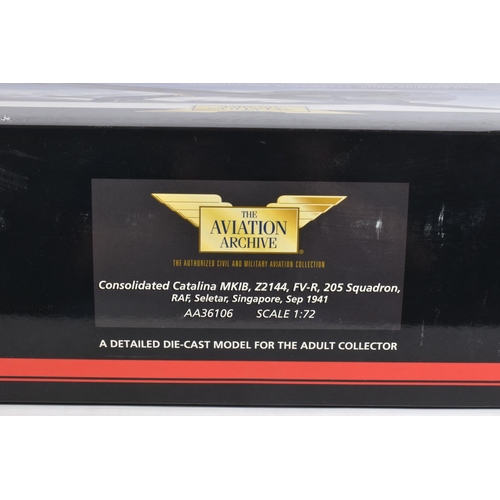 39 - A BOXED LIMITED EDITION CORGI AVIATION ARCHIVE CONSOLIDATED CATALINA MKIB 1:72 MODEL MILITARY AIRCRA... 