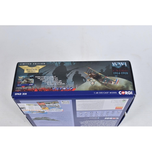 40 - THREE BOXED CORGI LIMITED EDITION AVIATION ARCHIVE 1:48 MODEL MILITARY AIRCRAFTS, the first a Albatr... 