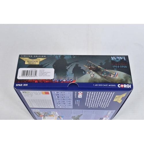 40 - THREE BOXED CORGI LIMITED EDITION AVIATION ARCHIVE 1:48 MODEL MILITARY AIRCRAFTS, the first a Albatr... 