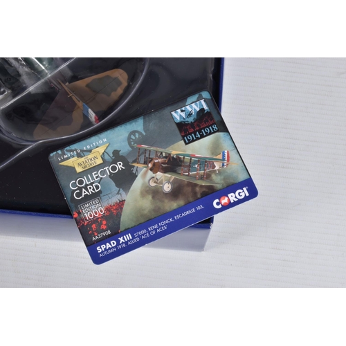 40 - THREE BOXED CORGI LIMITED EDITION AVIATION ARCHIVE 1:48 MODEL MILITARY AIRCRAFTS, the first a Albatr... 