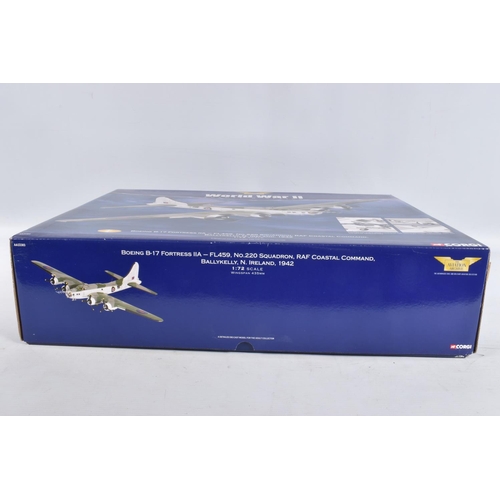 52 - A BOXED LIMITED EDITION CORGI AVIATION ARCHIVE WORLD WAR II EUROPE & AFRICA BOEING B-17 FORTRESS IIA... 