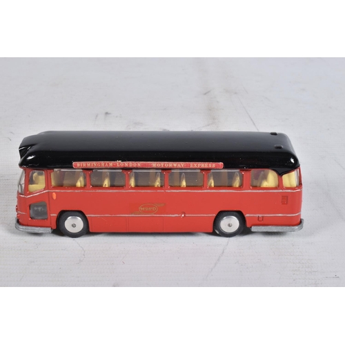 54 - TWO BOXED CORGI MAJOR TOYS B.M.M.O. MIDLAND RED MOTORWAY EXPRESS COACHES, No.1120, both have had som... 