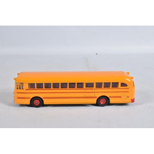 56 - A BOXED DINKY SUPERTOYS WAYNE SCHOOL BUS, No.949, version with red lines and bumper, complete but ha... 