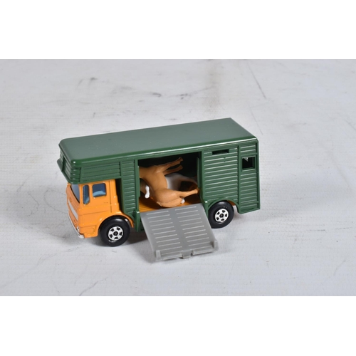 59 - FOUR BOXED MATCHBOX SUPERFAST DIE-CAST MODEL HEAVY VEHICLES, to include a PipeTruck no.10, orange bo... 