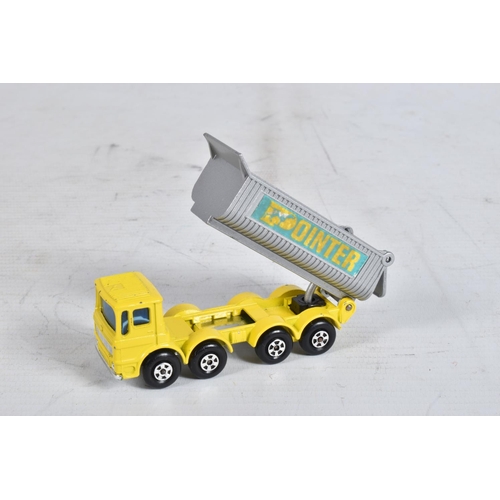 59 - FOUR BOXED MATCHBOX SUPERFAST DIE-CAST MODEL HEAVY VEHICLES, to include a PipeTruck no.10, orange bo... 