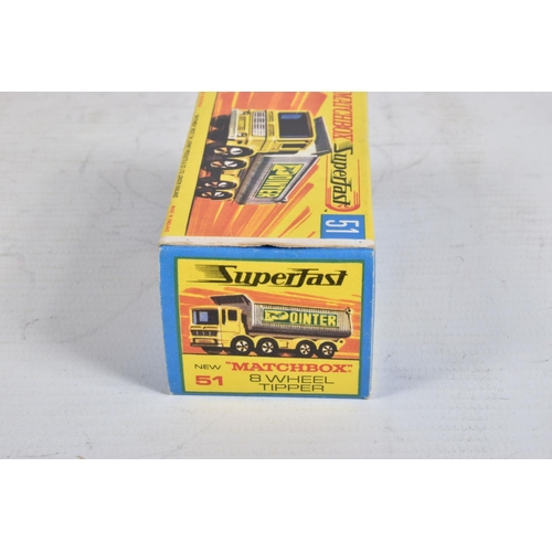 59 - FOUR BOXED MATCHBOX SUPERFAST DIE-CAST MODEL HEAVY VEHICLES, to include a PipeTruck no.10, orange bo... 