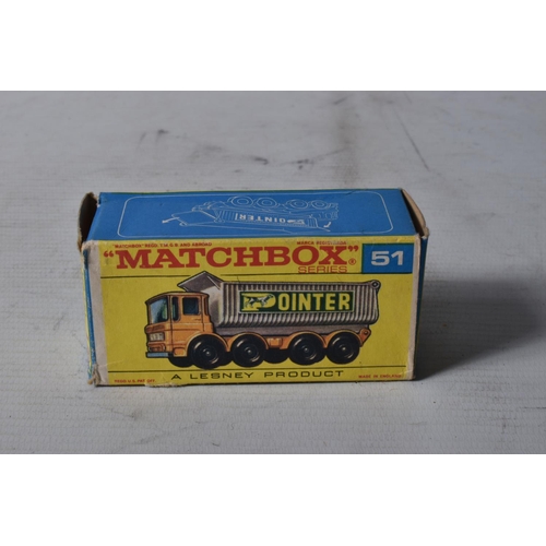 60 - FOUR BOXED MATCHBOX SERIES DIE-CAST MODEL VEHICLES, the first is a Ford Refuse Truck no.7, red body ... 