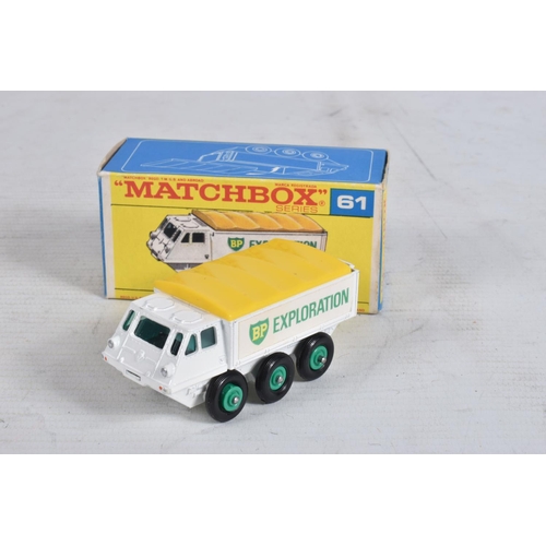 60 - FOUR BOXED MATCHBOX SERIES DIE-CAST MODEL VEHICLES, the first is a Ford Refuse Truck no.7, red body ... 