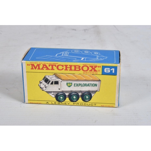 60 - FOUR BOXED MATCHBOX SERIES DIE-CAST MODEL VEHICLES, the first is a Ford Refuse Truck no.7, red body ... 