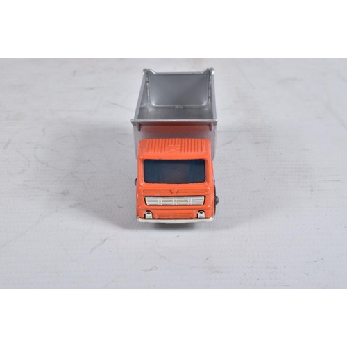 60 - FOUR BOXED MATCHBOX SERIES DIE-CAST MODEL VEHICLES, the first is a Ford Refuse Truck no.7, red body ... 